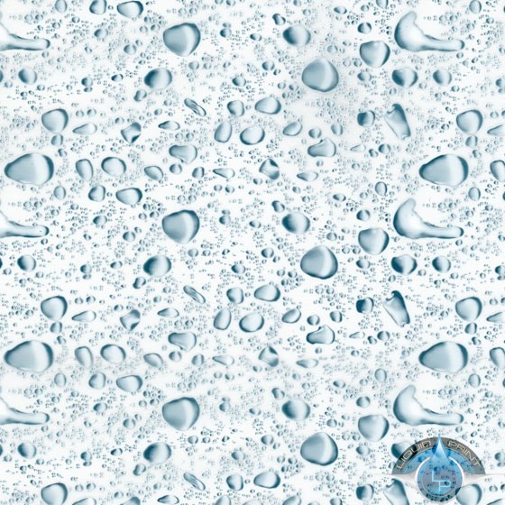 Blue Water Drops Hydrographic Film