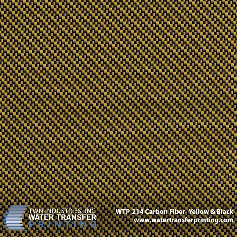 Yellow Carbon Fiber Hydrographic Film