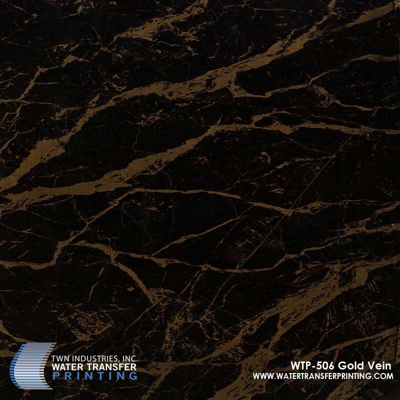 Gold Vein Marble Hydrographic Film